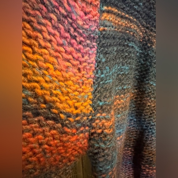 ZADIG & VOLTAIRE Yuno PA Cardigan Sweater Multicolor Wool Mohair Drape- medium - Picture 7 of 11